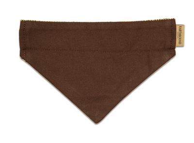 Back of tweed green dog bandana