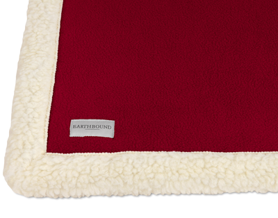 Sherpa Fleece Blanket Burgundy