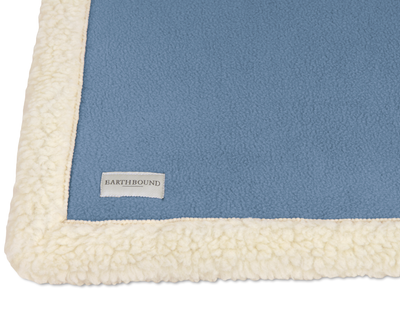 Sherpa Fleece Blanket Denim Blue