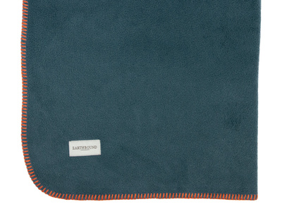 Stitched Fleece Blanket Aga Blue