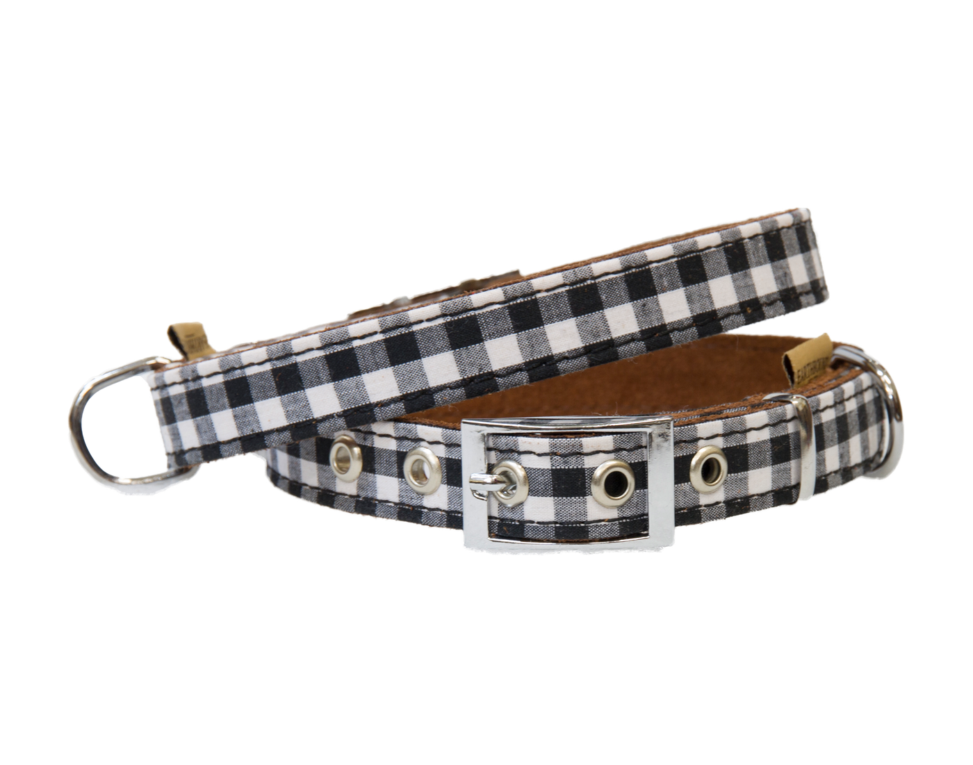 Gingham Collar Black