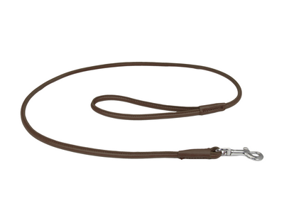 Rolled Leather Lead Brown