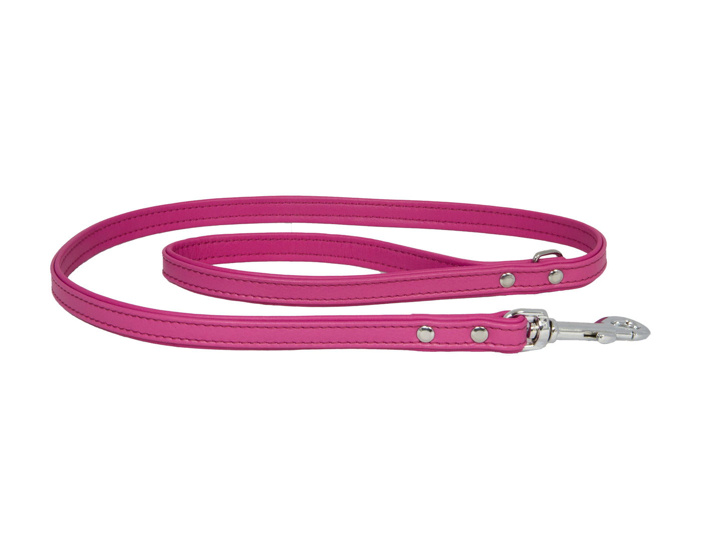 Double Leather Lead Pink