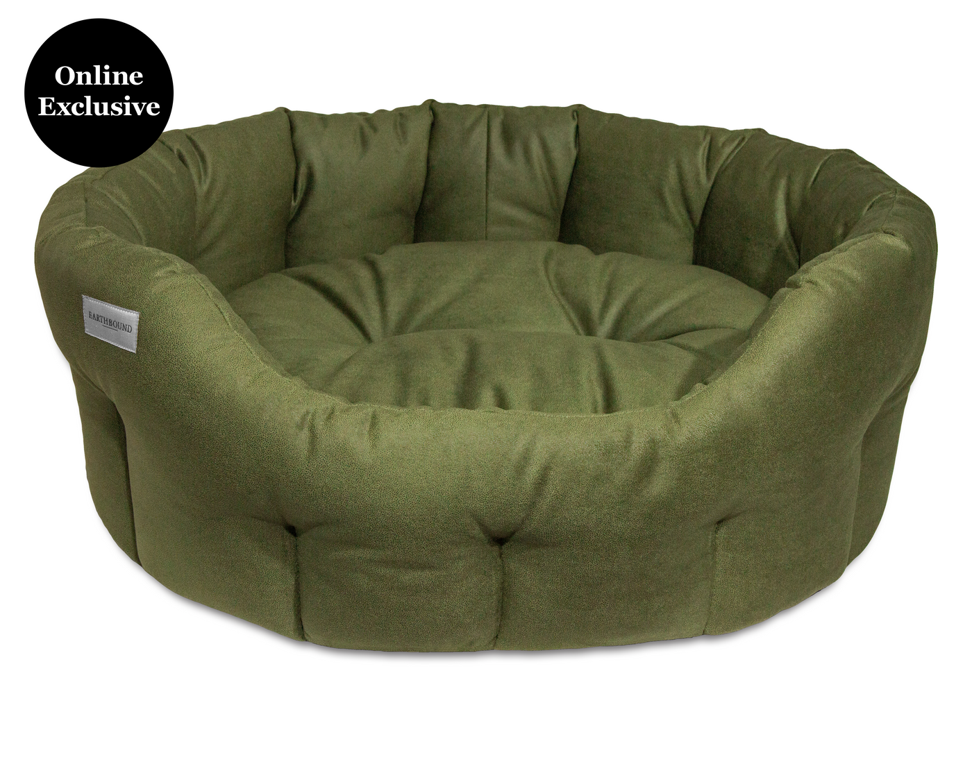 Round Windsor Bed Olive Green