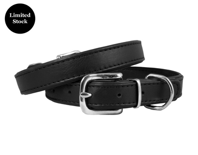 Double Leather Collar Black