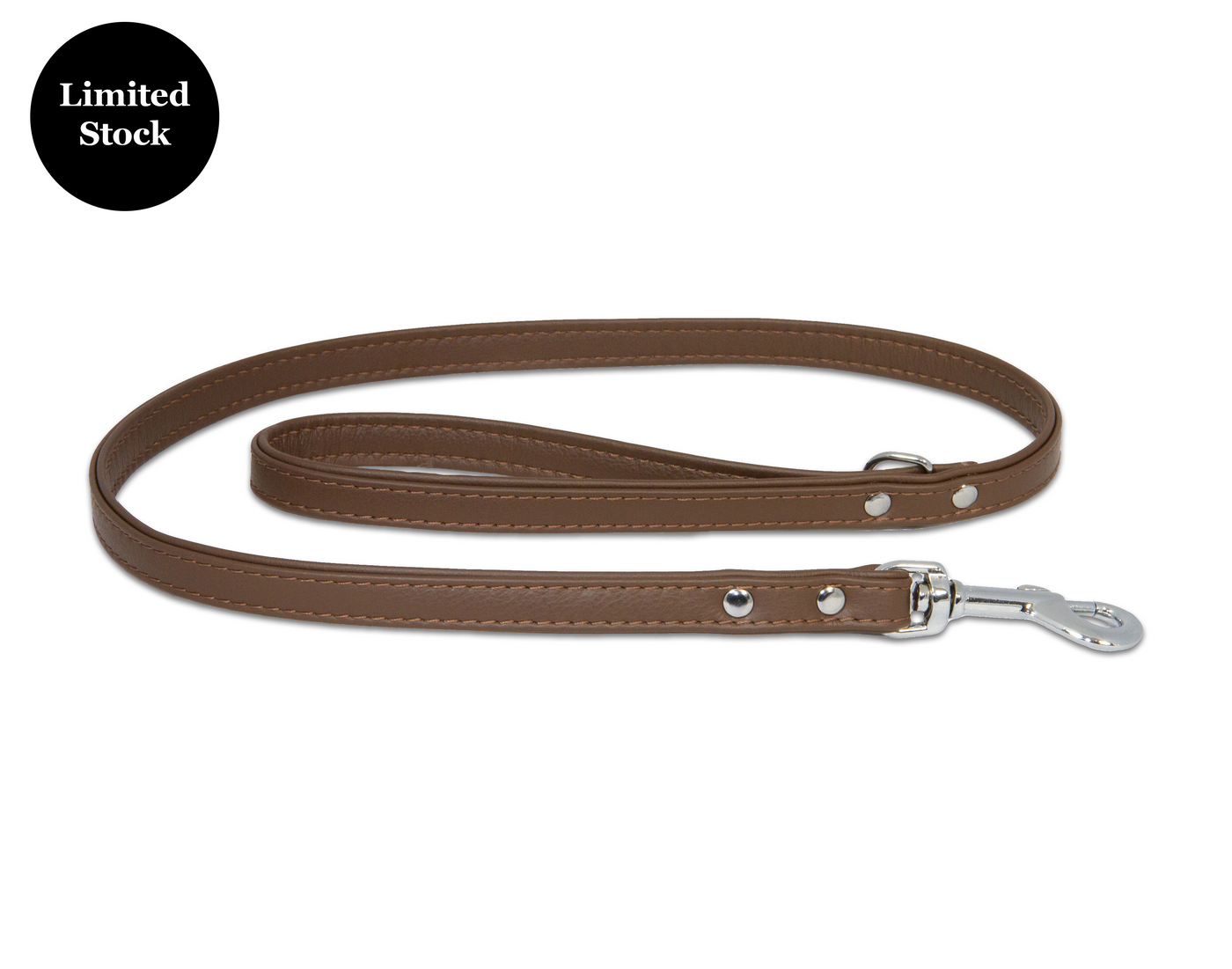 Double Leather Lead Brown