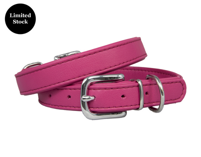 Double Leather Collar Pink