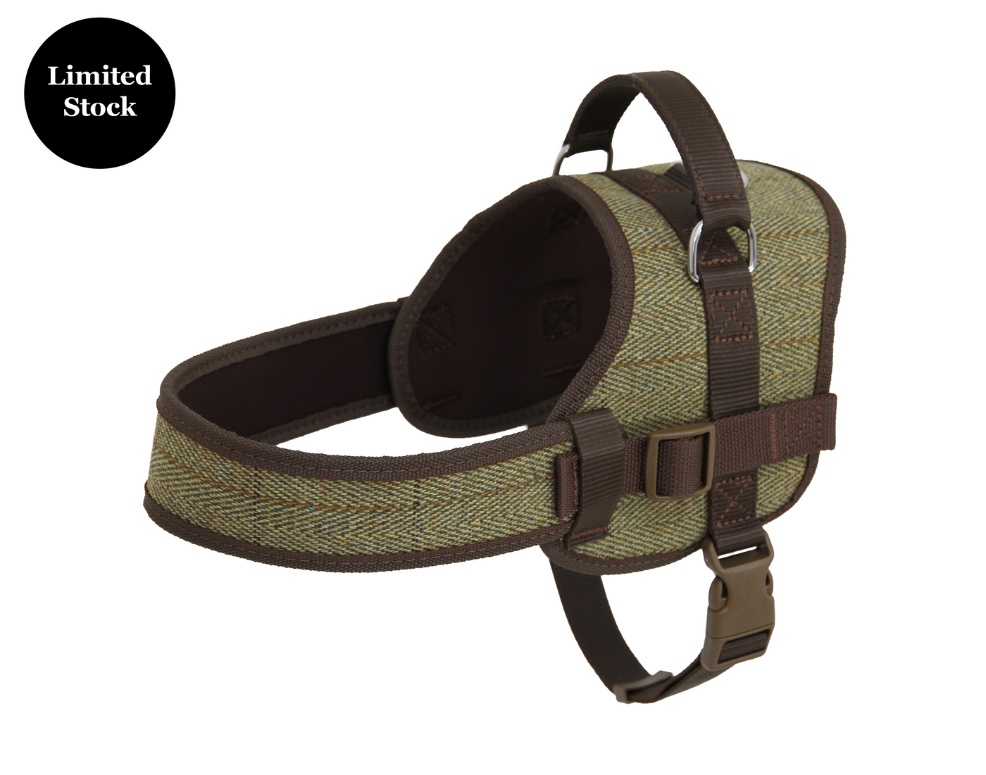 Modern Tweed Harness Green