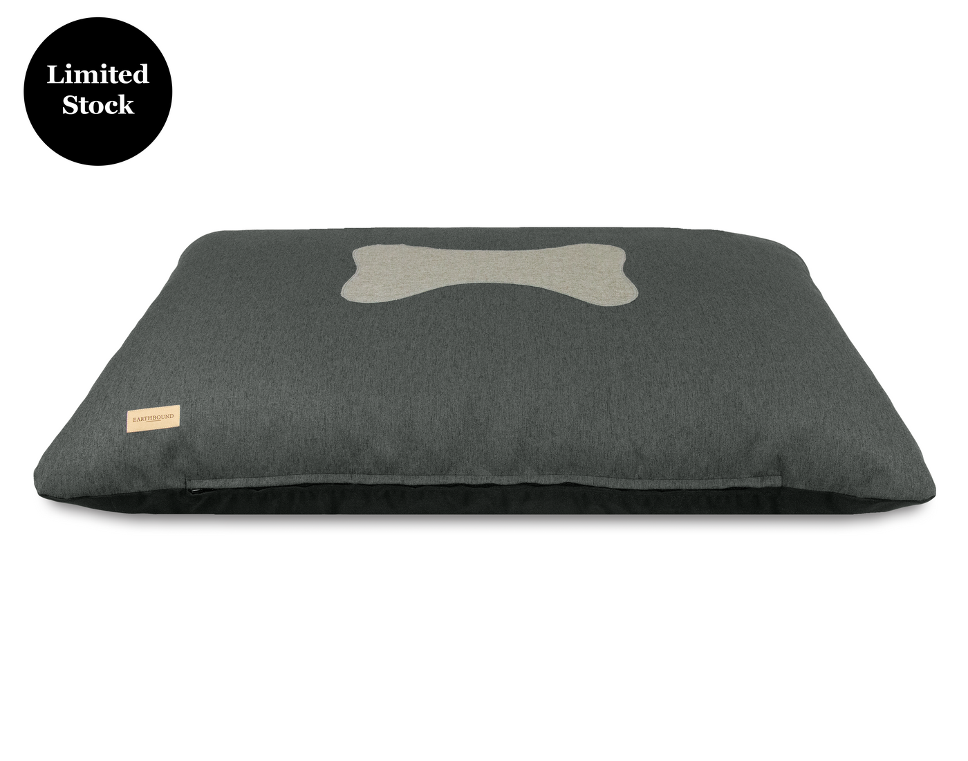 Flat Cushion Poly Bone Grey