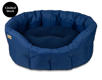 Round Waterproof Bed Navy